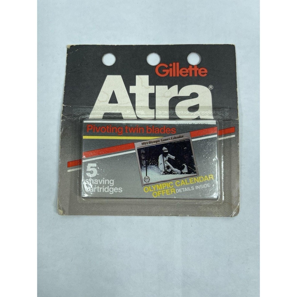 Gillette Atra Pivoting Twin Razor Blades 5 Cartridges‎ New Sealed 1984 Vintage